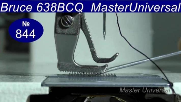 Неправильная регулировка эксцентриков на швейной машине двойного продвижения.BRUCE 638BCQ Видео №844