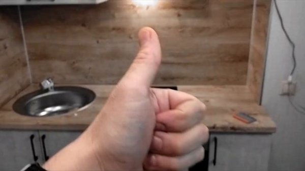 Оклейка столешницы и фартука.