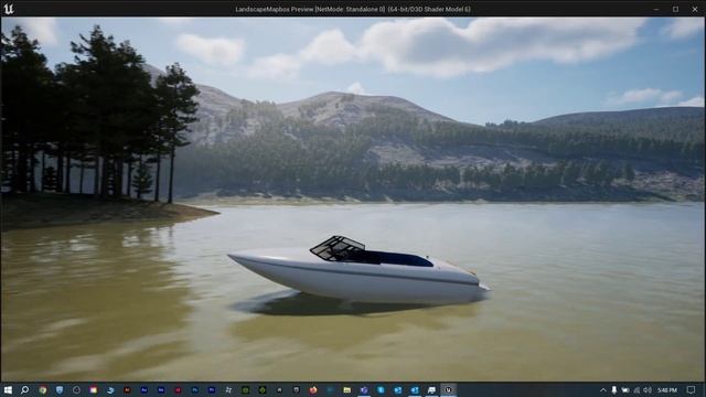 Unreal 5 Boat physics | Water Physics plugin | UE4 UE5 смотреть онлайн