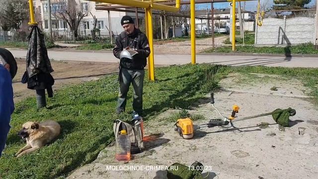 Село Уютное, Сакский район.Благоустройство территории села смотреть онлайн