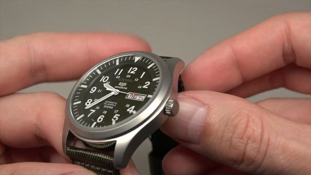 SEIKO 5 Sport Khaki Green Men's Field Watch Review (SNZG09) смотреть онлайн