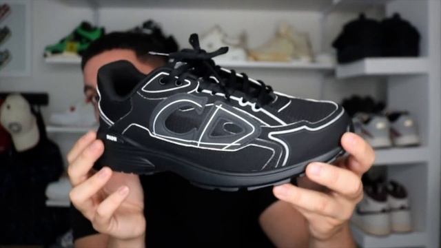 DIOR B30 SNEAKER Triple Black Mesh And Technical Fabric (Review) + ON FOOT
