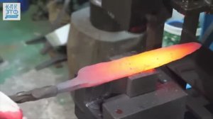 Так делают нож из дамасской стали в Южной Корее