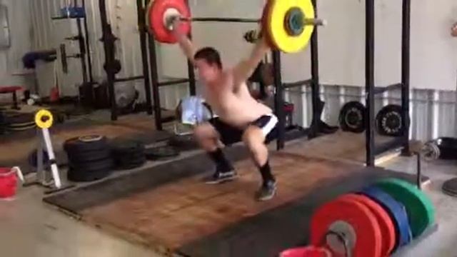 Zach 107 kg power (or no power) snatch смотреть онлайн