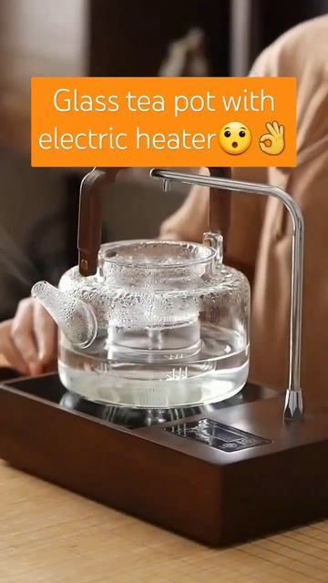 Glass tea pot with electric heater😇😯#glassteapot #electricheater #tea #tealover #heater #2024 смотреть онлайн
