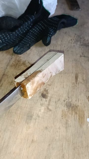 Вклеил заготовку рукояти. смотреть онлайн