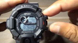 How to Change Date and Time in Sport Watch | Army Sport Watch Time Setting | G shock WR30M 58MM