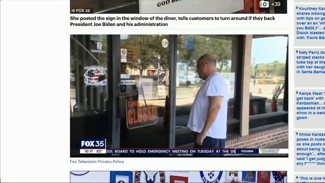 Florida Diner Owner Turns Away Biden Supporters 👍 смотреть онлайн