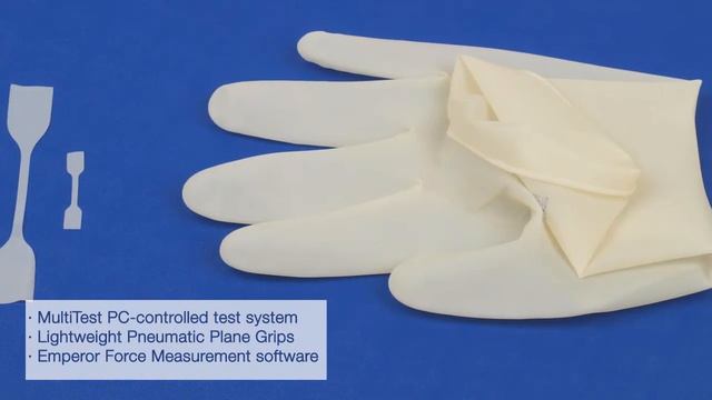 Mecmesin MultiTest-i Tensile test on Surgical Glove material -- Video by Mecmesin смотреть онлайн
