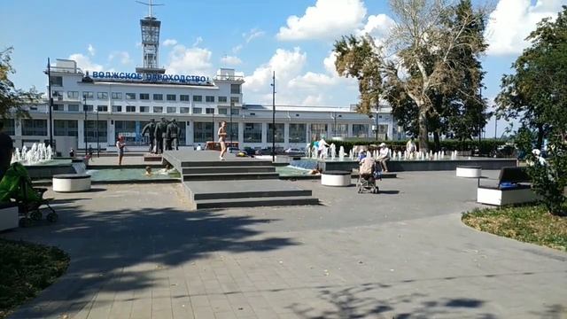 Нижний Новгород, вид снизу. Рождественская 32 - Речной вокзал ост смотреть онлайн