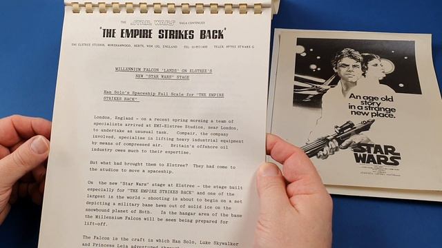 A Cool Vintage Star Wars - Empire Strikes Back - Production Booklet! смотреть онлайн