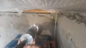 Коронка по газобетону для дымохода газ котла своими руками в действии!