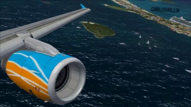 AMD X6 1055T @3.5GHZ FSX - TNCM Airbus A321 Quick Takeoff смотреть онлайн