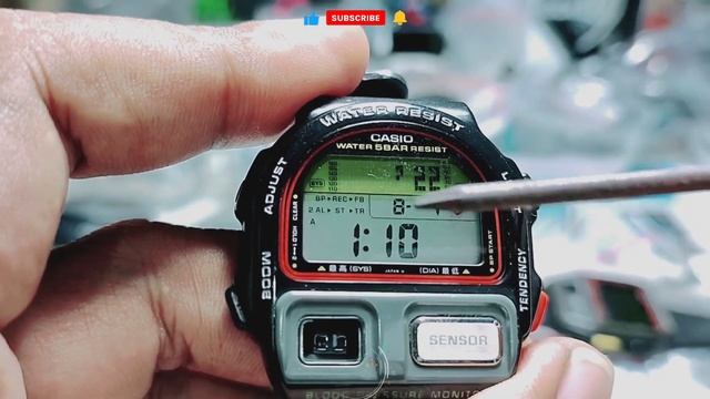 Casio BP 100 Blood Pressure | Seting Casio BP 100 Jam Tangan Jadul Dilengkapi Sensor Tekanan Darah