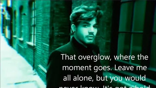 Overglow- Adam Lambert Lyric Video смотреть онлайн