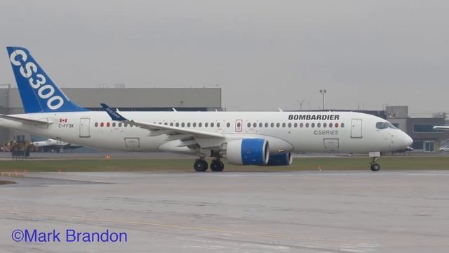 Bombardier CS300 (BCS3) Departing & Landing In Montreal (YUL/CYUL)
