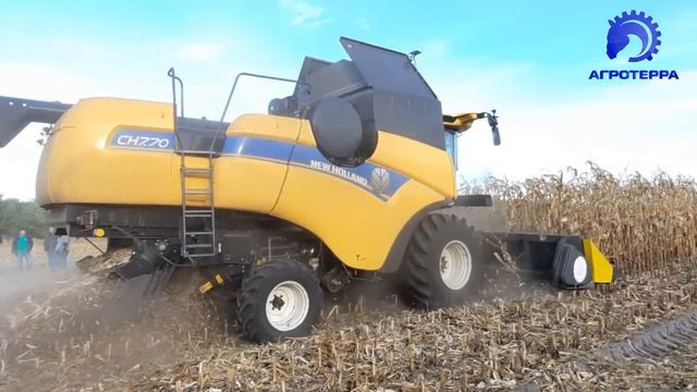 Зернозбиральний комбайн New Holland CH смотреть онлайн