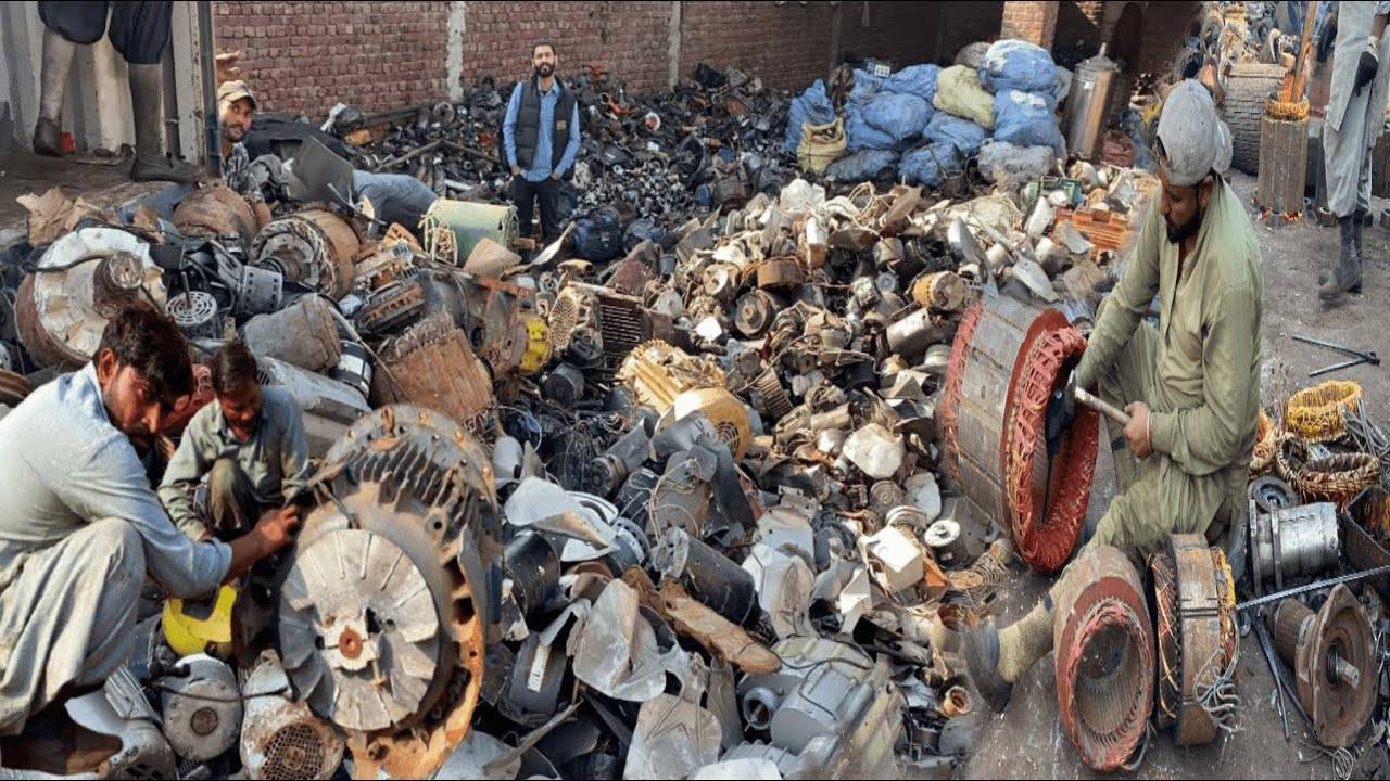 Масштаб! Переработка лома электродвигателей Импорт тяжелых двигателей Демонтаж Восстановление чистой смотреть онлайн