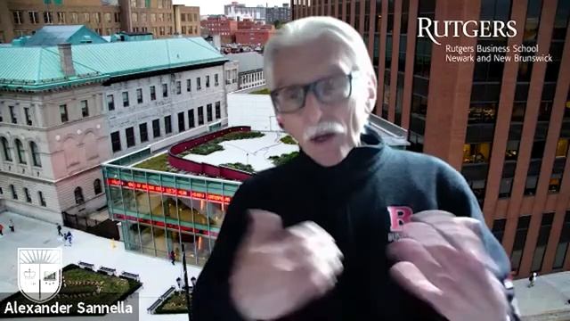 Rutgers Business School Class of 2021- Professor Alex Sannella смотреть онлайн