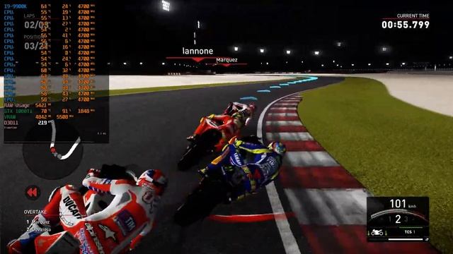 Valentino Rossi The Game | UltraWide (3440x1440) benchmark смотреть онлайн