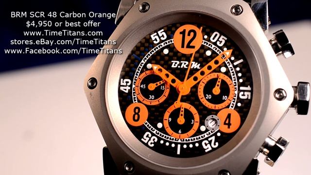 B.R.M. BRM Bernard Richards Manufacture SCR 48 Titanium and Carbon Fiber Automatic Chronograph 48MM смотреть онлайн