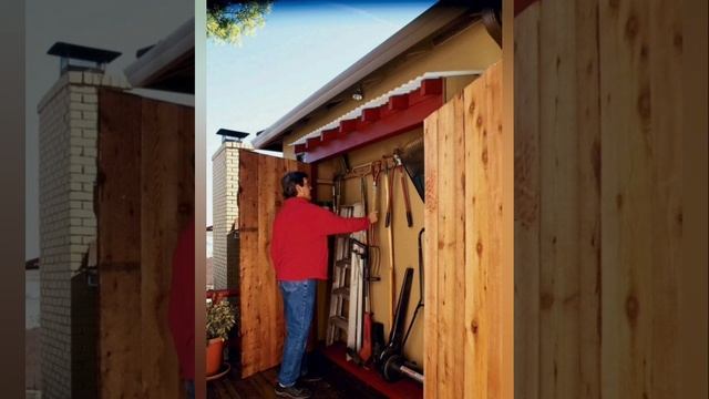 ХРАНЕНИЕ САДОВОГО ИНВЕНТАРЯ. Идеи для хозблока #дача #дом #сад смотреть онлайн