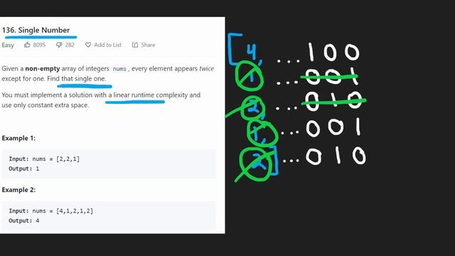 01 - Leetcode 136: Single Number (RU) смотреть онлайн