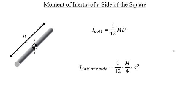 Rotation of Rigid Objects Problem #6 - Moment of Inertia of a Square Frame смотреть онлайн