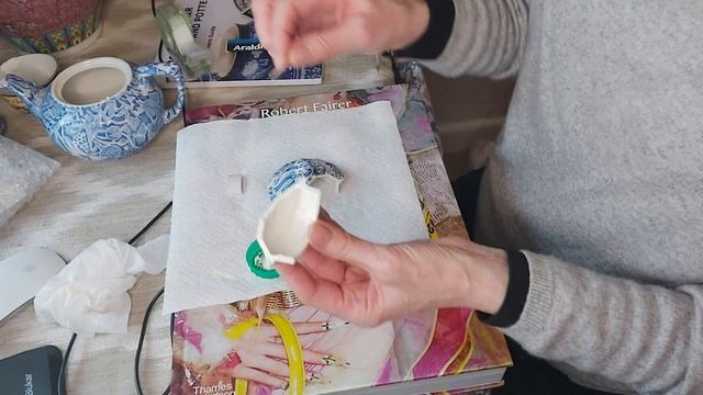 Ceramic Repair Araldite Glue Fix Teapot Lid #ceramics #restoration #porcelain #repair #diycraft смотреть онлайн