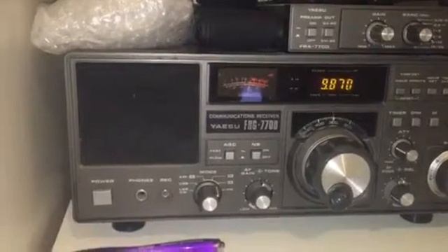 Yaesu FRG-7700 + longwire vs FRG-8800 + Wellbrook ALA1530 loop смотреть онлайн