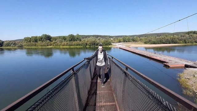 На велосипедах 80км! Поездка Ачинск - Красная речка. Висячий мост, учхоз, белый яр!