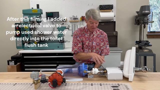 Camper Van All-Electric Recirculating Shower w/Tankless Water heater and LED UV Filter смотреть онлайн