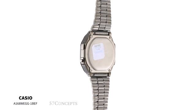 Casio VINTAGE A168WEGG-1BEF Maxi All Grey • Zegarek Unisex