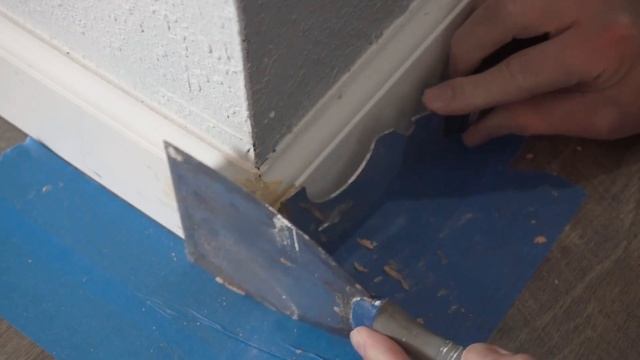 How To Repair Damaged Baseboard Corner Miters Like A Pro! DIY Tutorial For Beginners!