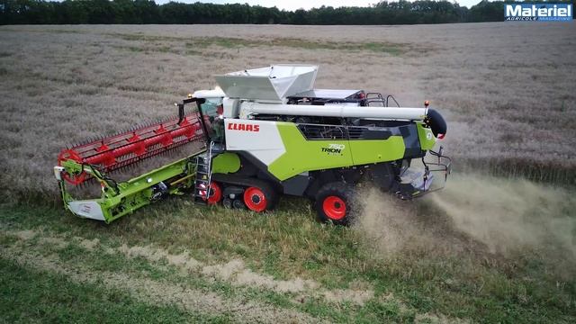 Essai Moissonneuse-batteuse Claas Trion 750 смотреть онлайн