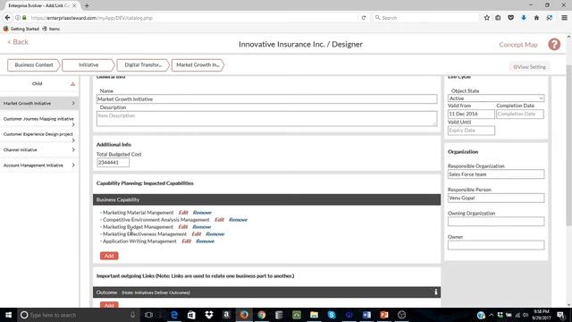 Strategic Planning, Business Change Modeling And Manage Business Evolution
