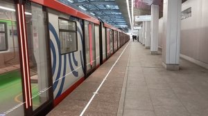 (Обкатка)Поезд Москва 2020(81-775)на станции Технопарк (2)г.Москва