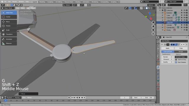 Modeling a drone - Blender Tutorial смотреть онлайн