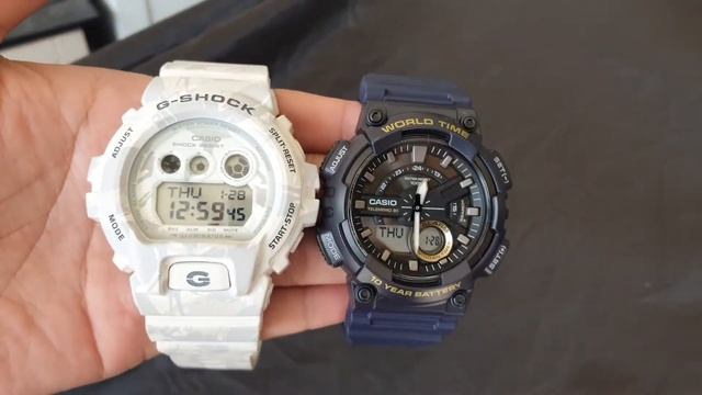 BEZA SIZE JAM G-SHOCK GD-X6900MC-7 & CASIO AEQ-110W-2A смотреть онлайн