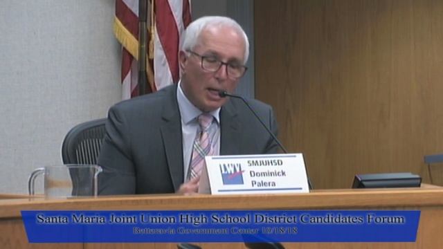 Santa Maria Joint Union High School District board forum 10/18/2018 смотреть онлайн