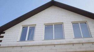 Фасад дома из газобетонных блоков