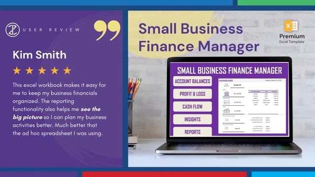 Small Business Finance Manager - Excel Template (Customer Reviews) смотреть онлайн