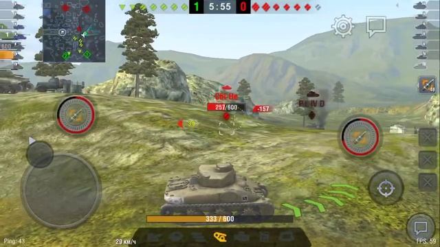 Играю в World of Tank на кв-2 смотреть онлайн