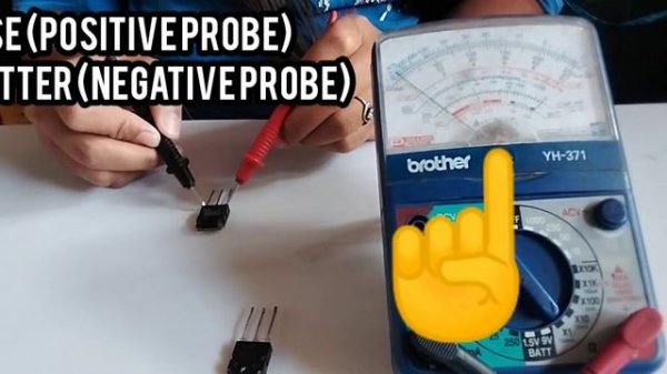 C5198/A1941 transistor test using multi-tester