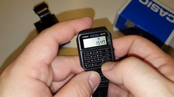 Casio CA-53 W Calculator Watch digital Overview and Battery Change