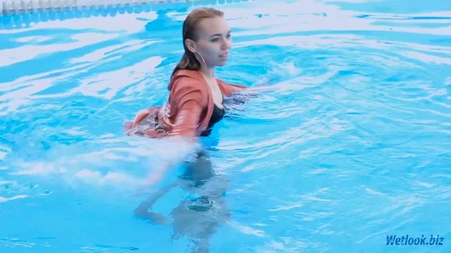 Wetlook Dress | Wetlook Girl In Pool | Wetlook Pantyhose