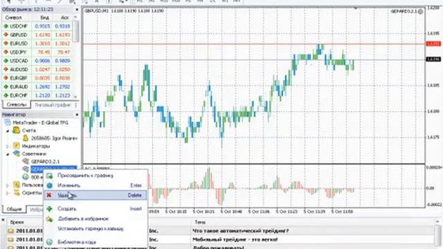 шаг 2.Установка советника Gepard 3.2.1 смотреть онлайн