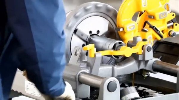 C·Cutting SQ50E Pipe Threading Machine Operation on 2 Inch Pipe