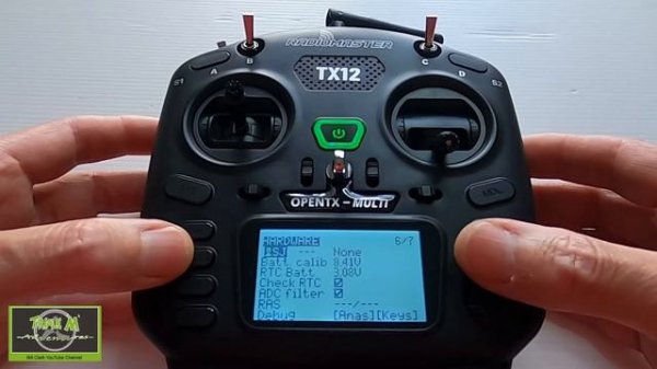 RadioMaster TX12 Calibrate Radio Battery