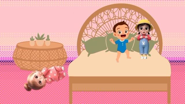 Five Little Babies Jumping On The Bed| Fun Nursery Rhyme & Song For Toddlers| @Littlestars_28